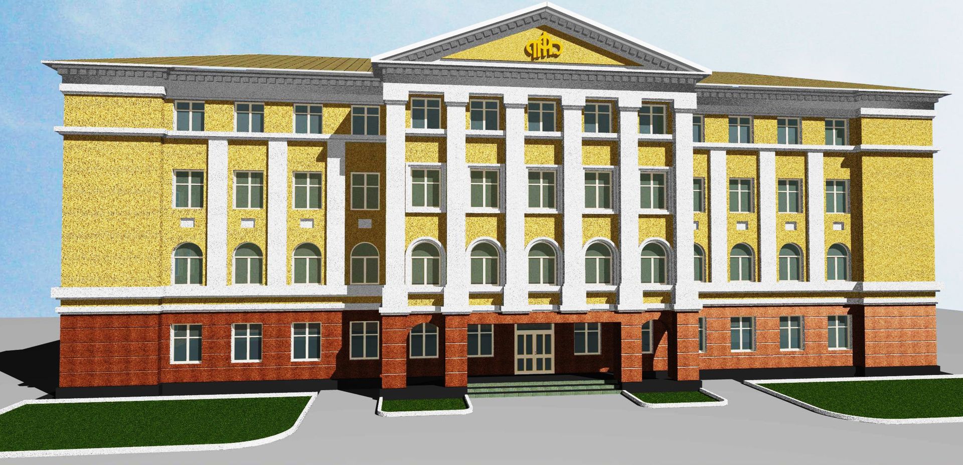 Фото 1 из 1.<br/>Архитектурное решение фасадов здания в стиле классической русской архитектуры, что продиктовано расположению здания в исторической части города